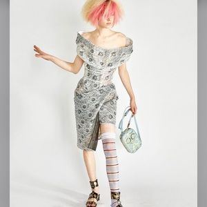 SOLD!!! Vivienne Westwood Devana Dress Flower Lace NWT IT 42